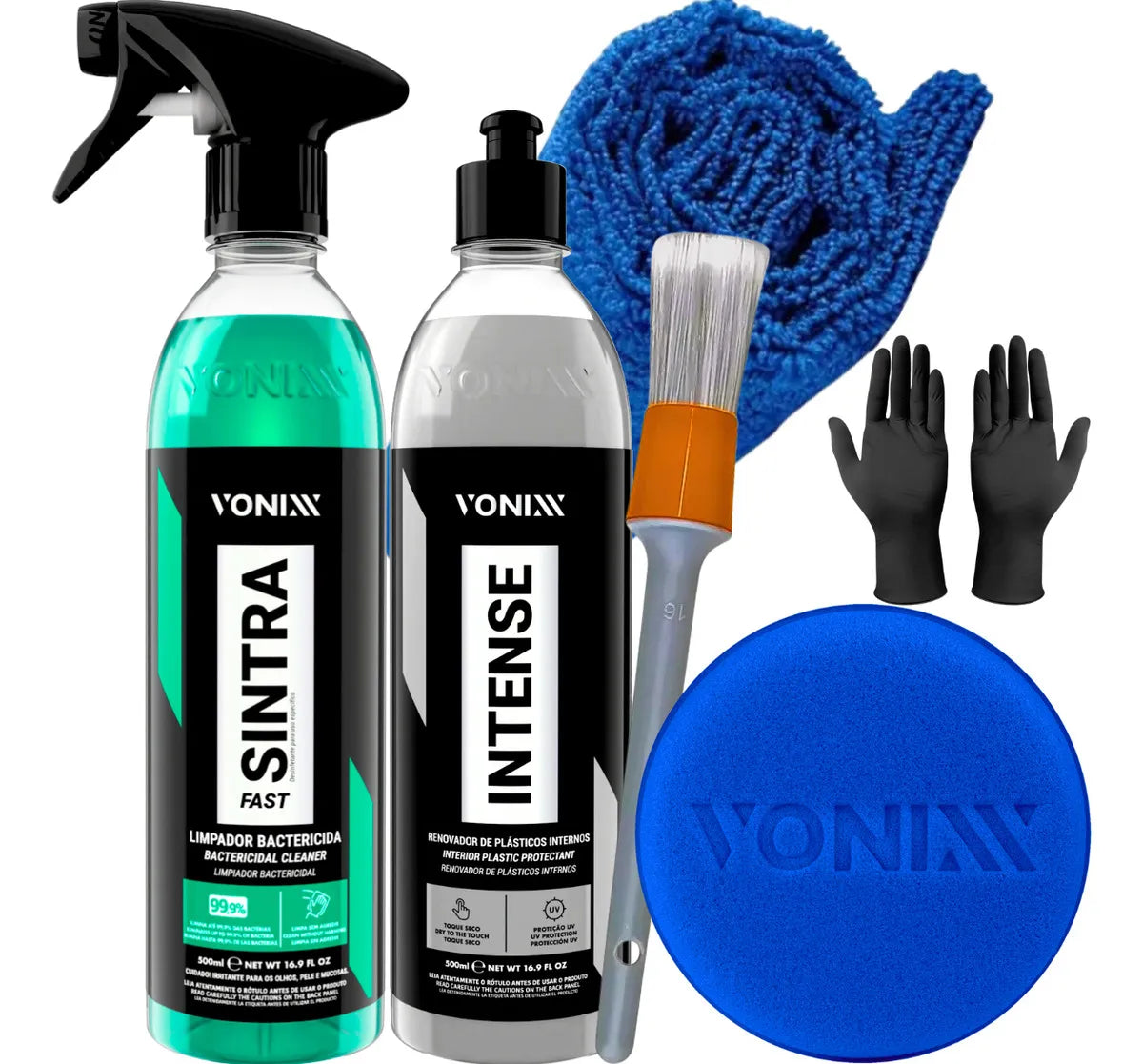 Kit Limpador e Protetor de Plásticos Vonixx